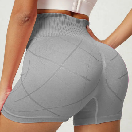 Shorts deportivos de mujer con cintura alta y elasticidad