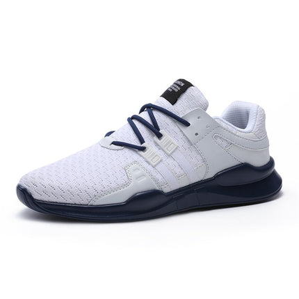 Zapatillas hombre transpirables para running con malla y suela de goma