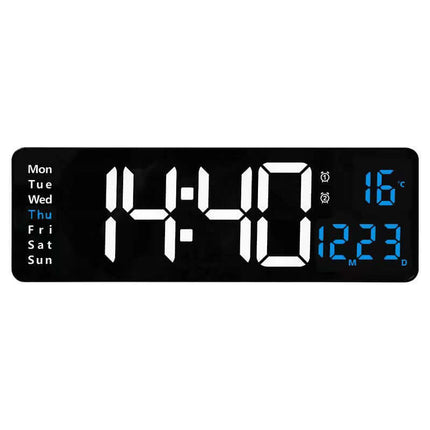 Reloj digital de pared LED de 13 o 16 pulgadas