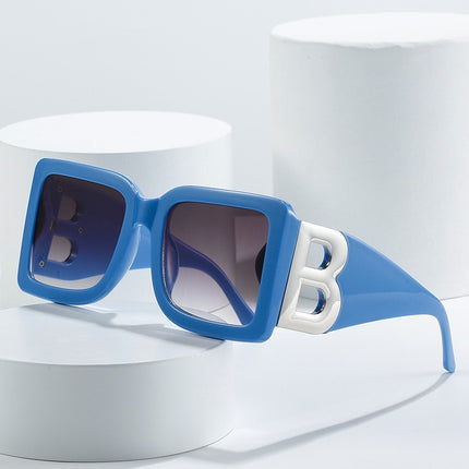 Gafas de sol cuadradas grandes con diseño cóncavo y protección UV