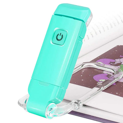 Mini luz de lectura portátil con clip plegable y protección ocular USB - tugranalmacen.com