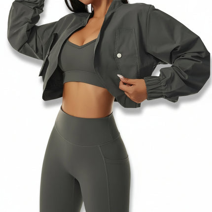 Chaqueta deportiva mujer detalle