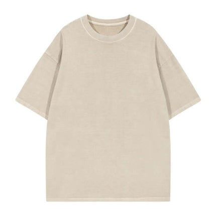 Camiseta de manga corta de algodón puro y transpirable