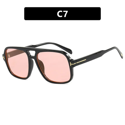 Gafas de sol de piloto retro de doble haz - tugranalmacen.com
