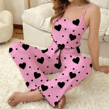 Conjunto de pijama de mujer con camisola y camiseta en varios colores