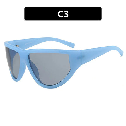 Gafas de sol de ciclismo con montura grande y un toque tecnológico futurista - tugranalmacen.com
