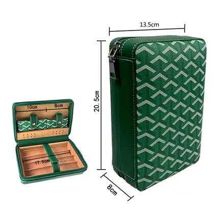Caja de puros humidificador de madera de cedro Big-Gaoxiba