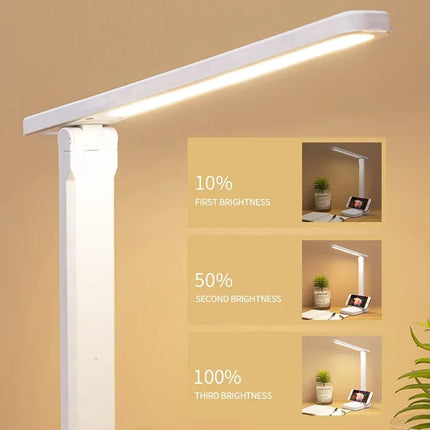 Lámpara de escritorio con protección para los ojos, atenuación táctil - tugranalmacen.com