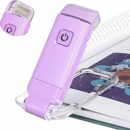 Mini luz de lectura portátil con clip plegable y protección ocular USB - tugranalmacen.com