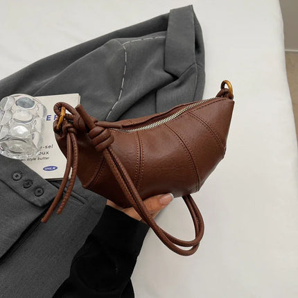 Brown bag women's crossbody bag cow horn bag - tugranalmacen.com