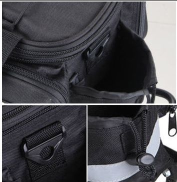 Bolsa reflectante para portaequipajes de bicicleta con espacio para botella