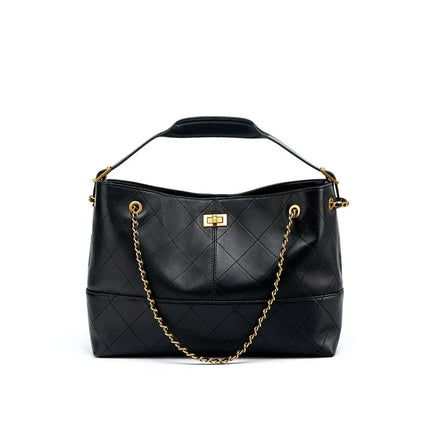 Chain shoulder crossbody leather tote bag suede handbag - tugranalmacen.com
