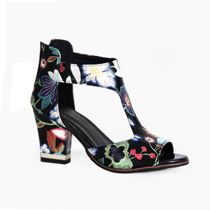 Sandalias de tacón alto con plataforma para mujer