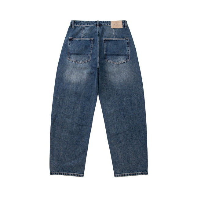 Pantalones vaqueros hombre azules casuales con tiro medio