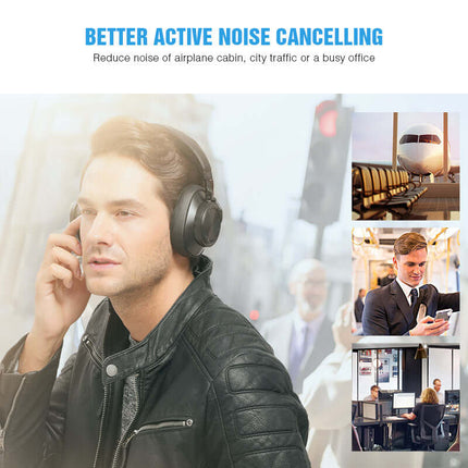 Auriculares Bluetooth Bluedio T6S con cancelación de ruido activa