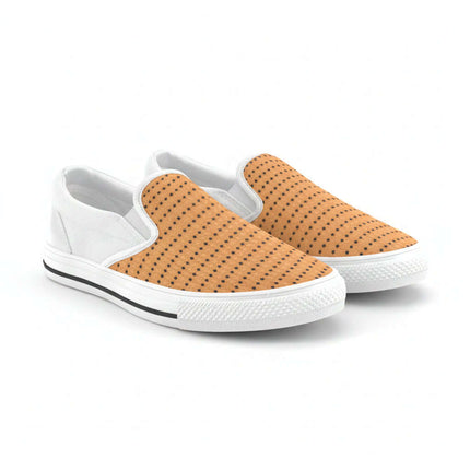 Zapatillas Slip-on de hombre modelo Luck en color blanco y calabaza