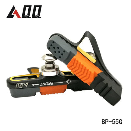 AQQ 1 Pair Road Bicycle Brake Pads Bicycle Braking V Brake Holder Shoes Rubber Blocks Durable Cycling Accessories - tugranalmacen.com