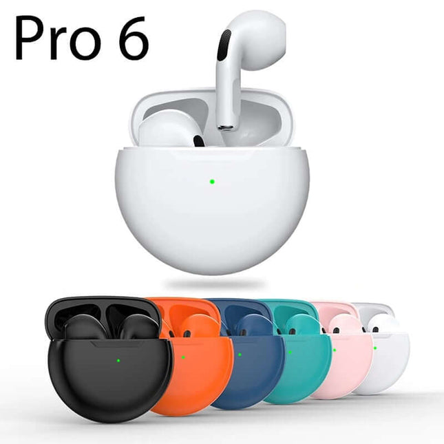 Auriculares inalámbricos Pro6 TWS con control táctil