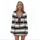 Vestido playero blanco con lazo