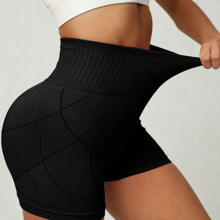 Shorts deportivos de mujer con cintura alta y elasticidad