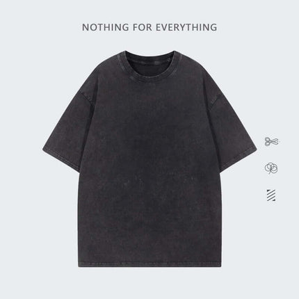 Camiseta de manga corta de algodón puro y transpirable