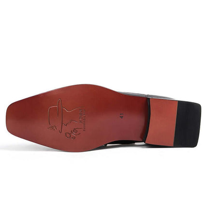 Zuecos de piel premium de diseño minimalista y puntera cuadrada