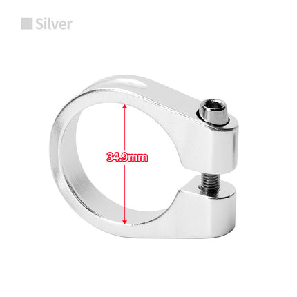Abrazadera de aluminio para tija de bicicleta en varios colores