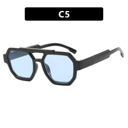 Nuevas gafas de sol poligonales de doble haz personalizadas - tugranalmacen.com