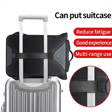 New BANGE Backpack Men's Casual Business Backpack Travel Large Capacity Backpack Student Schoolbag Backpack - tugranalmacen.com