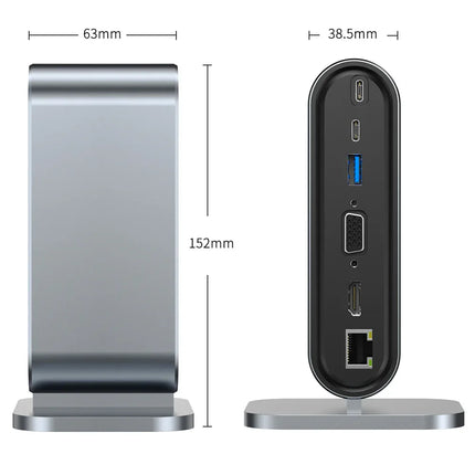 Estación de acoplamiento USB-C de doce puertos - tugranalmacen.com