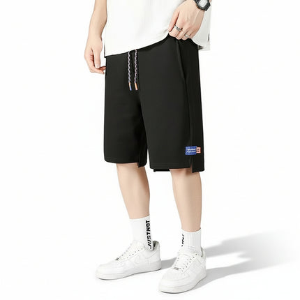 Pantalones cortos deportivos negros de secado rápido