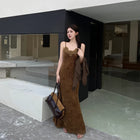 Vestido Camisola de encaje ajustado que abraza la cadera - tugranalmacen.com