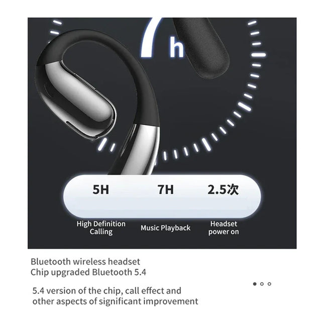 A38 Wireless Headphones Bluetooth 5.4 Hi-Fi Stereo Music Earphones Ear-Hook Sports Headsets For Running - tugranalmacen.com