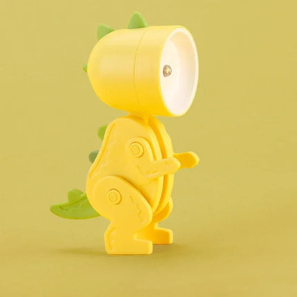 Luz nocturna para niños con diseño de dinosaurio multicolor