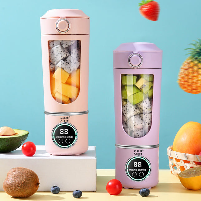 Exprimidor portátil USB con 4 velocidades y limpieza automática