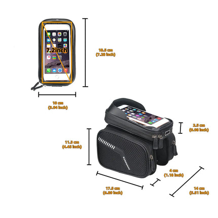 Bicycle Bag Front Beam Bag Mountain Bike Mobile Phone Front Hanging Bicycle Saddle Storage Bag Riding Equipment Accessories - tugranalmacen.com