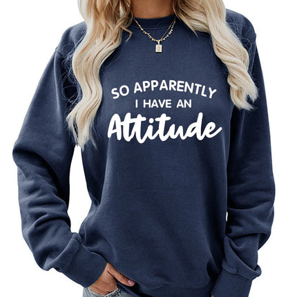Sudadera de terciopelo con cuello redondo ATTITUDE Rosa - tugranalmacen.com