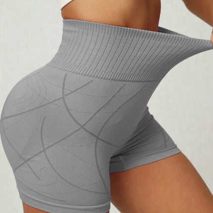 Shorts deportivos de mujer con cintura alta y elasticidad