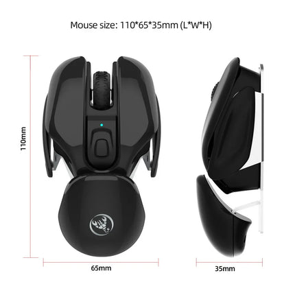 New USB wireless mouse 1600DPI rechargeable office mouse desktop laptop accessories - tugranalmacen.com