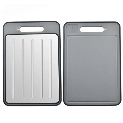 Tabla de cortar de doble cara, tabla de cortar de aleación de aluminio con afilador - tugranalmacen.com
