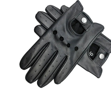 Guantes de cabritilla color marrón rojizo