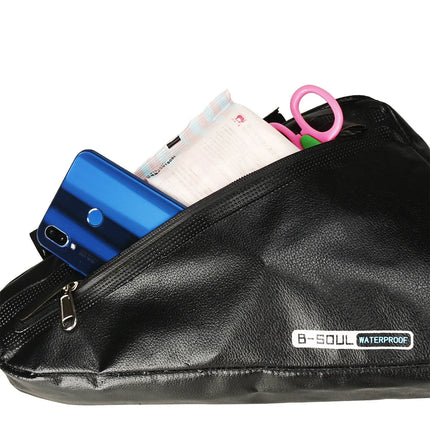 B-SOUL Bicycle Bag Large Capacity Triangle Bag Front Beam Bag Waterproof Upper Tube Saddle Bag Mountain Road Bike Riding - tugranalmacen.com