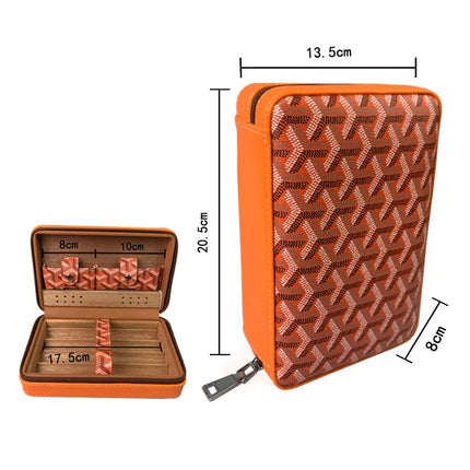 Caja de puros humidificador de madera de cedro Big-Gaoxiba