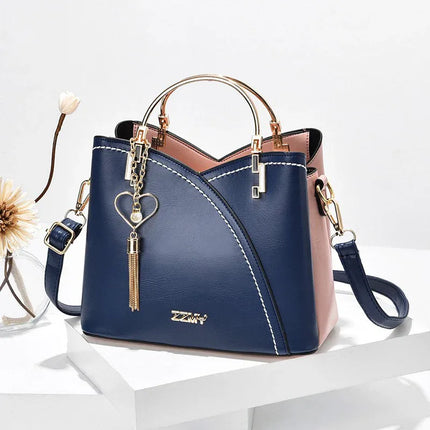Trendy Handbag Korean Style Color Block Large Capacity Women's Bag Fashion Shoulder Crossbody Bag Wholesale Cross-border Bucket Bag - tugranalmacen.com