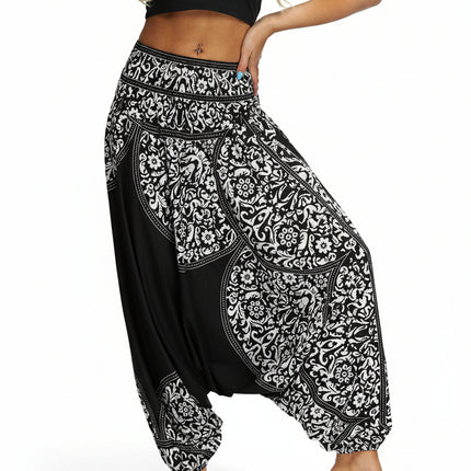 Pantalones de yoga Aladdin, patrón fresco