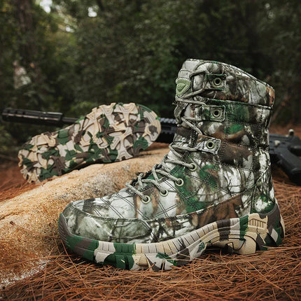 Botas de camuflaje altas para senderismo al aire libre - tugranalmacen.com
