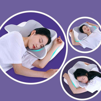Almohada cervical ergonómica de espuma viscoelástica contorneada