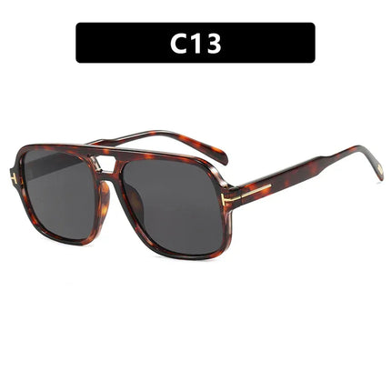 Gafas de sol de piloto retro de doble haz - tugranalmacen.com