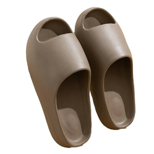 Zapatillas de playa COCCO suela gruesa beige material sintético estilo casual