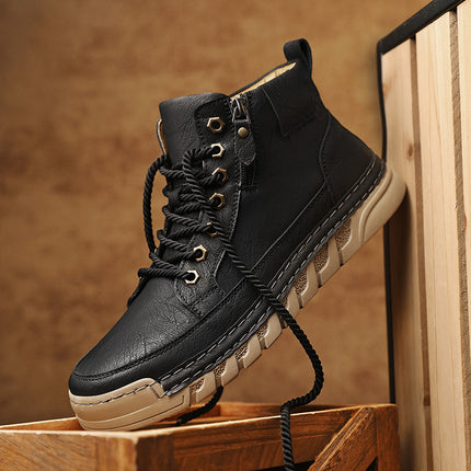 Botas estilo Martin de hombre antideslizantes para otoño e invierno